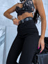Черные джинсы EXTRA HIGH WAIST AP398-16